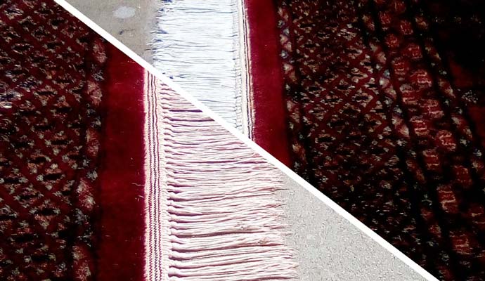 Custom bordered rug