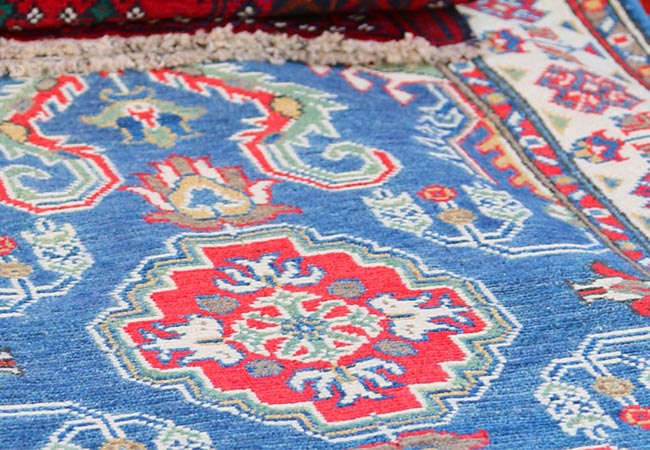 clean beautiful blue machine rugs