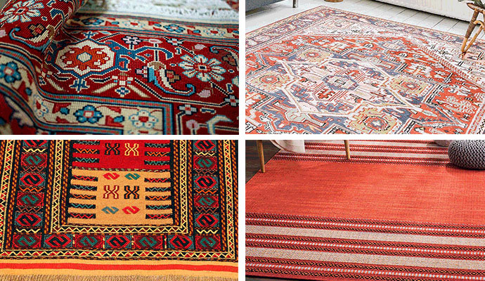 Different types of clean rug
