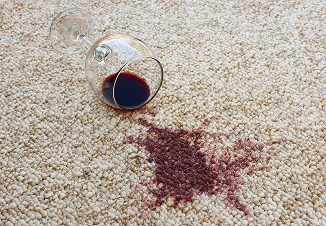 Rug stain removal service