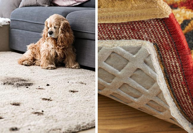 pet on the rug