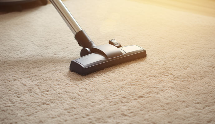 Vaccum cleaning rug