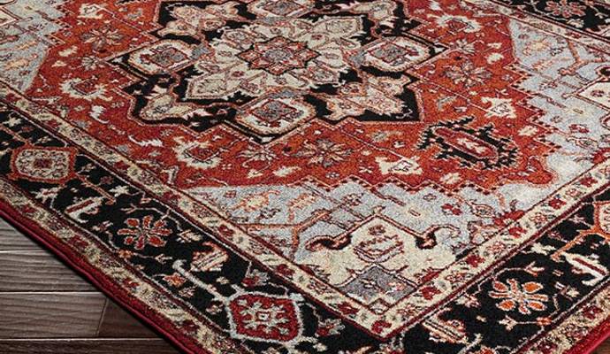 Cleaned antique rug