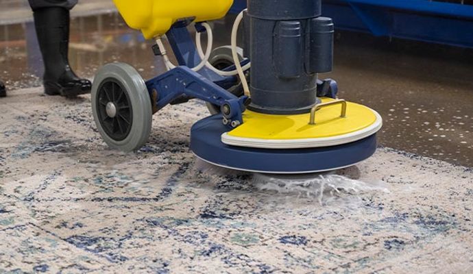 Rug cleaning by professional